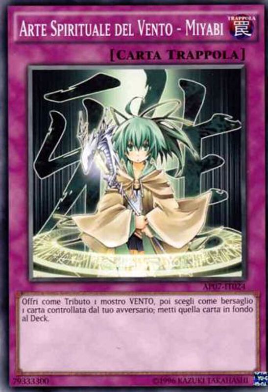 Carta YUGIOH-Arte Spirituale del Vento - Miyabi-AP07-ITA-NM-Common