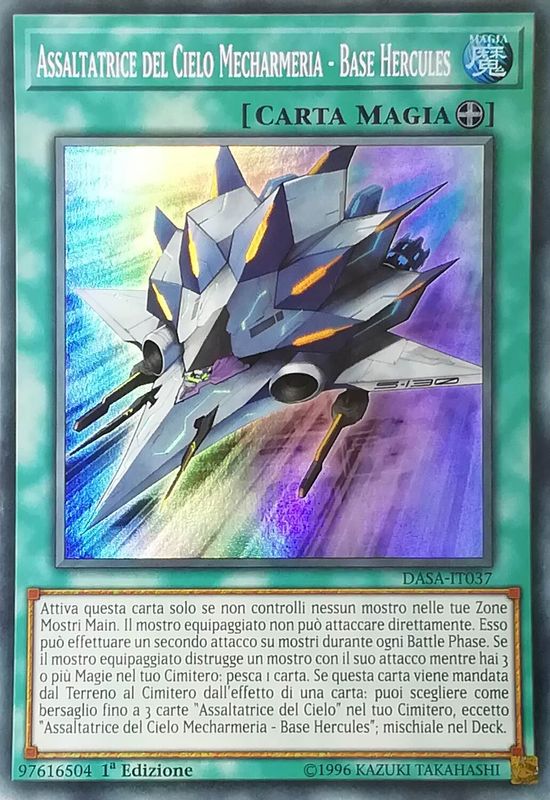 Assaltatrice del Cielo Mecharmeria-Base Hercules-DASA-IT037-ITA-NM-Super Rare
