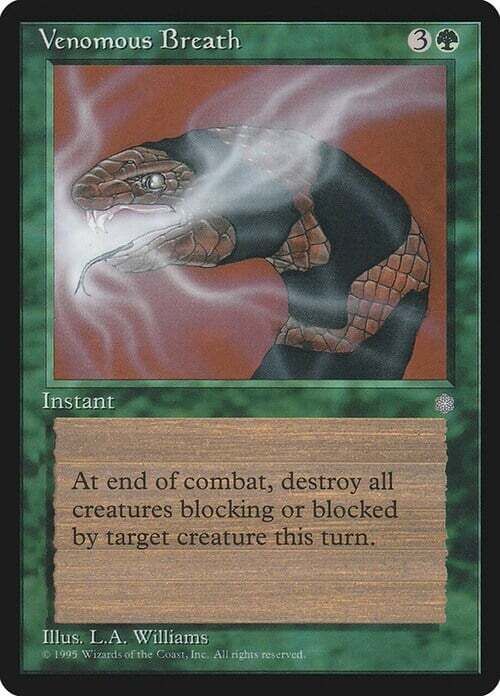 Carta MTG-Soffio Velenoso-Era Glaciale-EN-EX-Uncommon
