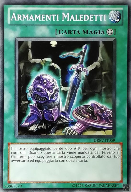 Carta YUGIOH-Armamenti Maledetti-DREV-IT059-ITA-LP-Common 1.Ed