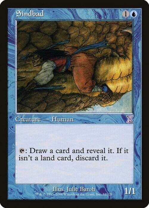 Carta MTG-Sindbad-Spirale Temporale Cronotraslate-ITA-EX-Special