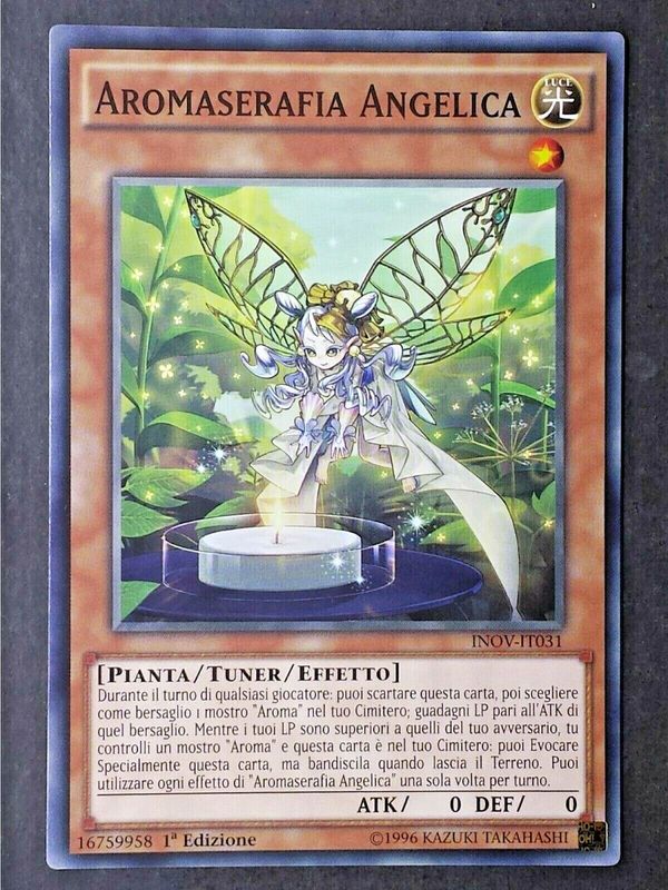 Carta YUGIOH-Aromaserafia Angelica-INOV-IT031-ITA-EX-Common 1.Ed