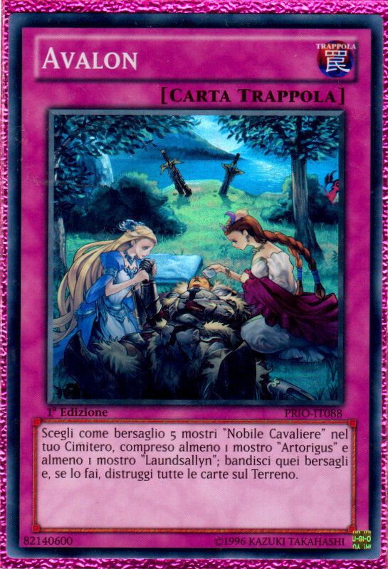 Carta YUGIOH-Avalon-PRIO-IT088-ITA-NM-Super Rare 1.Ed