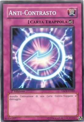 Carta YUGIOH-Anti-Contrasto-TAEV-IT080-ITA-EX-Common 1.Ed