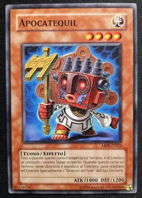 Carta YUGIOH-Apocatequil-ABPF-IT022-ITA-EX-Common