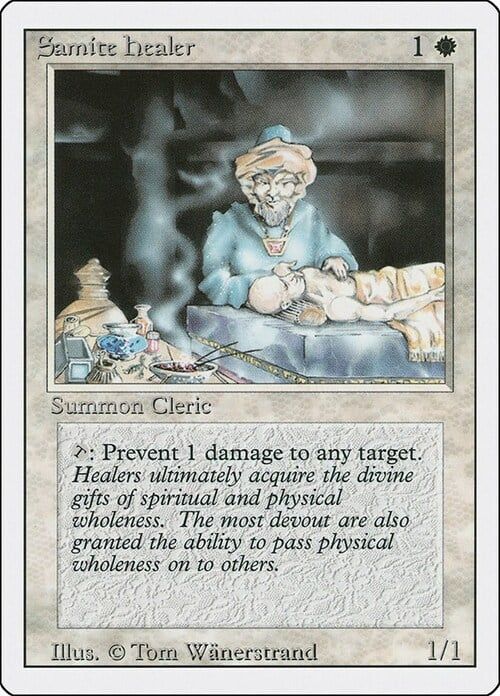 Carta MTG-Samite Healer-Revised-N.038-EN-Good-