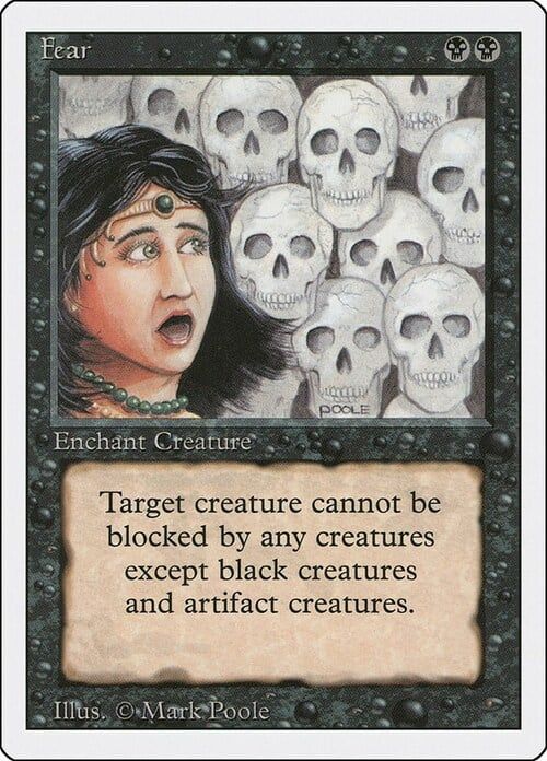 Carta MTG-Fear-Revised-N.111-EN-EX-