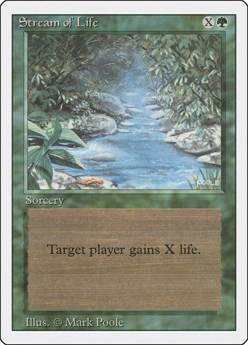 Carta MTG-Stream of Life-Revised-N.217-EN-EX-
