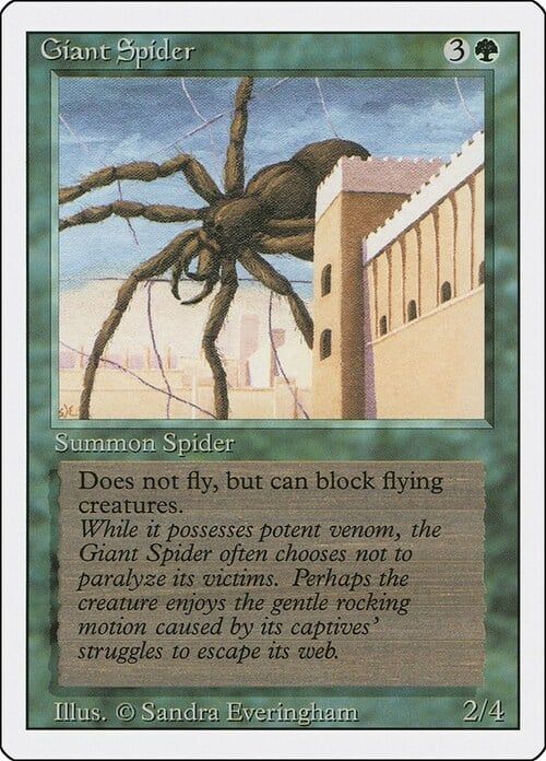 Carta MTG-Giant Spider-Revised-N.200-EN-EX-