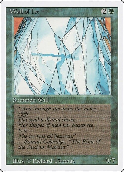 Carta MTG-Wall of Ice-Revised-N.225-EN-EX-