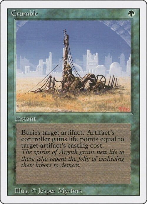 Carta MTG-Crumble -Revised-N.191-EN-Good-