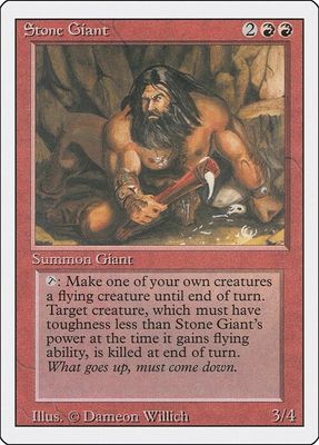 Carta MTG-Stone Giant-Revised-N.192-EN-EX- Carta MTG-Stone Giant-Revised-N.192-EN-EX-