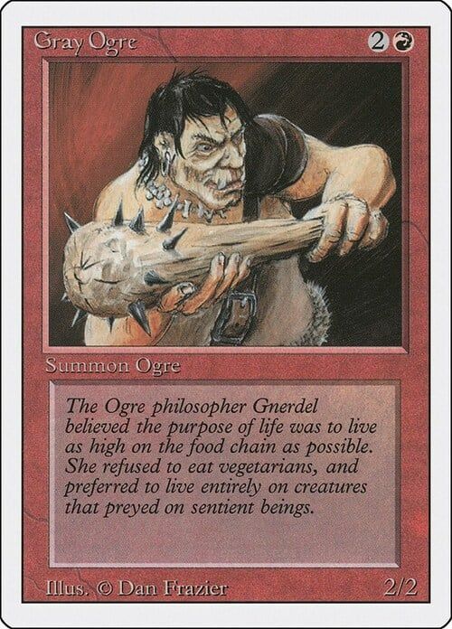 Carta MTG-Gray Ogre-Revised-N.157-EN-LP-