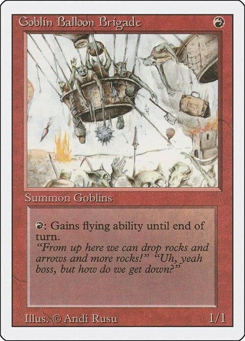 Carta MTG-Goblin Balloon Brigade-Revised-N.154-EN-Good-