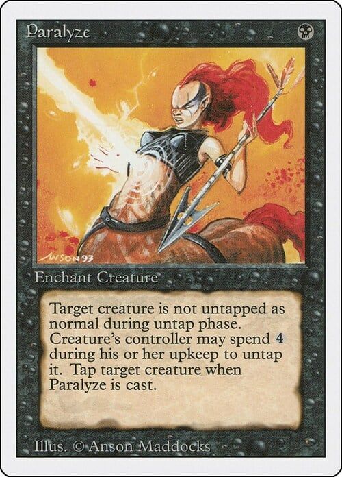 Carta MTG-Paralyze-Revised-N.121-EN-Good-