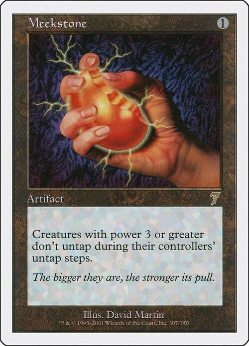Carta MTG-Pietra dell'Indebolimento-Settima Edizione-N.307-ITA-Good-