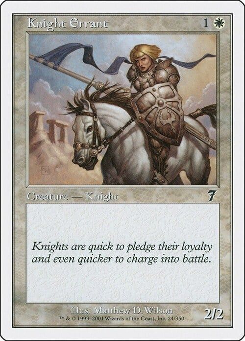 Carta MTG-Cavaliere Ramingo-Settima Edizione-N.024-ITA-Poor-