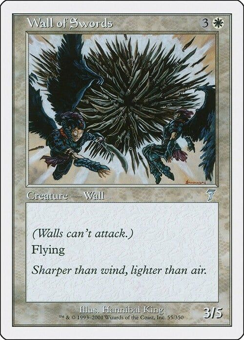 Carta MTG-Muro di Spade-Settima Edizione-N.055-ITA-Poor-