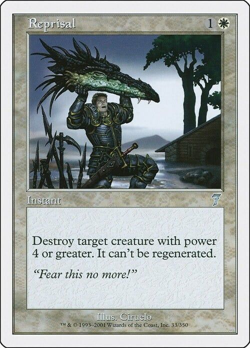 Carta MTG-Rappresaglia-Settima Edizione-N.033-ITA-Good-