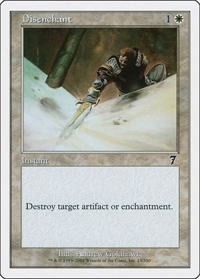 Carta MTG-Disincantare-Settima Edizione-N.013-ITA-Good-