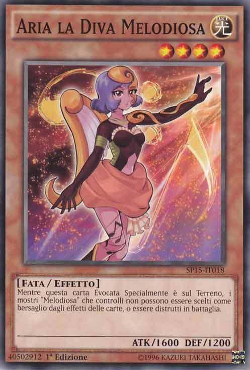 Carta YUGIOH-Aria la Diva Melodiosa-SP15-IT018-ITA-EX-Common 1.Ed