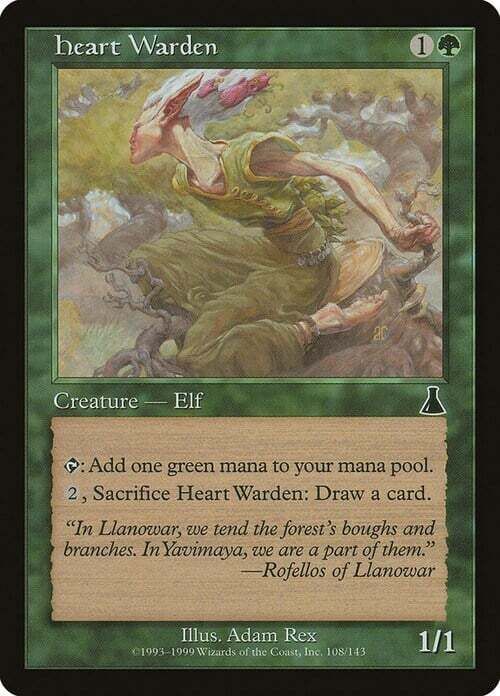 Carta MTG-Custode del cuore-Destino di Urza-ITA-Good-Common
