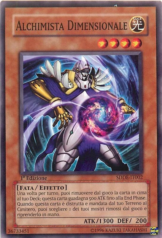 Carta YUGIOH-Alchimista Dimensionale-SDDE-IT002-ITA-LP-Common 1.Ed