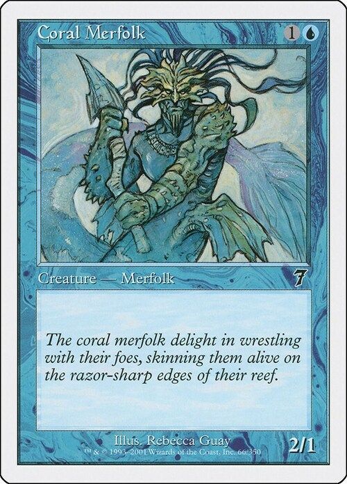 Carta MTG-Tritone Corallino-Settima Edizione-N.066-ITA-Good-