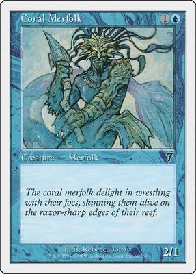 Carta MTG-Tritone Corallino-Settima Edizione-N.066-ITA-Played-