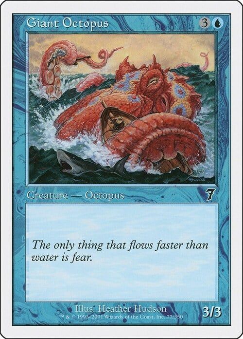 Carta MTG-Piovra Gigante-Settima Edizione-N.077-ITA-Good-