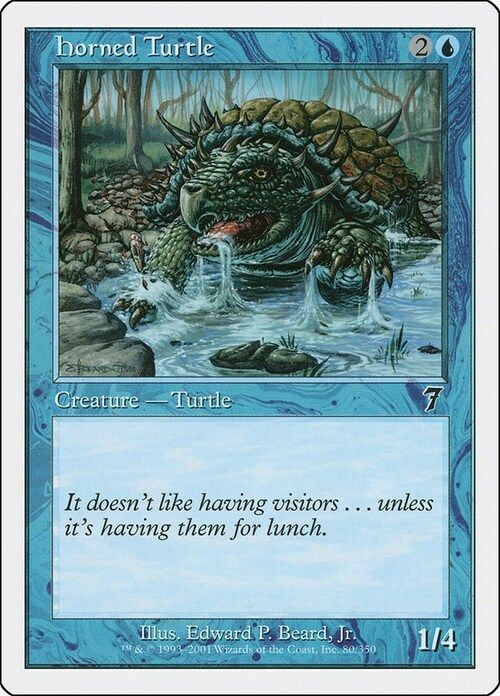 Carta MTG-Tartaruga Cornuta-Settima Edizione-N.081-CHINA-S-EX-