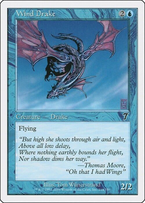 Carta MTG-Draghetto del Vento-Settima Edizione-N.080-ITA-Good-