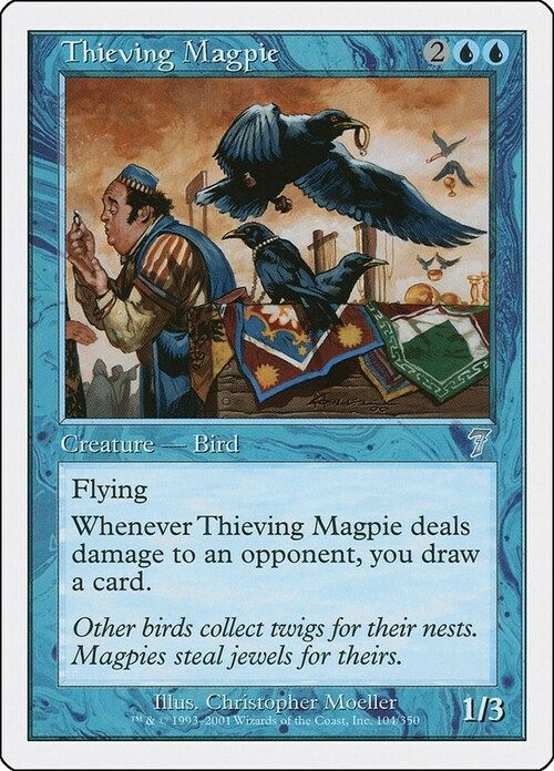 Carta MTG-Gazza Ladra-Settima Edizione-N.099-ITA-Good-