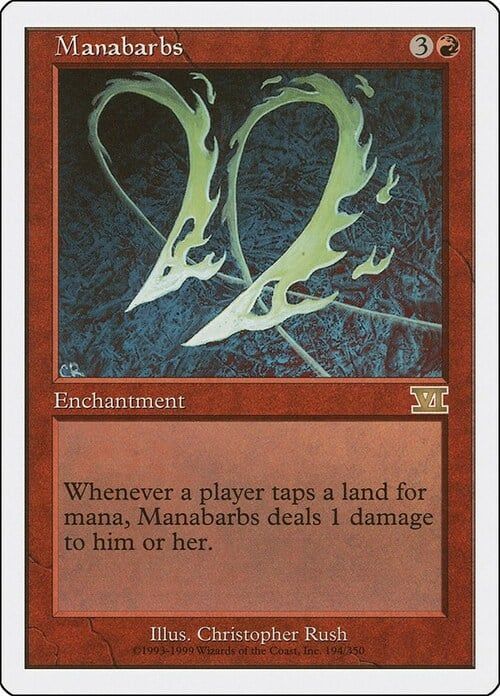 Carta MTG-Manabarbs-Sesta Edizione-N.092-EN-EX-