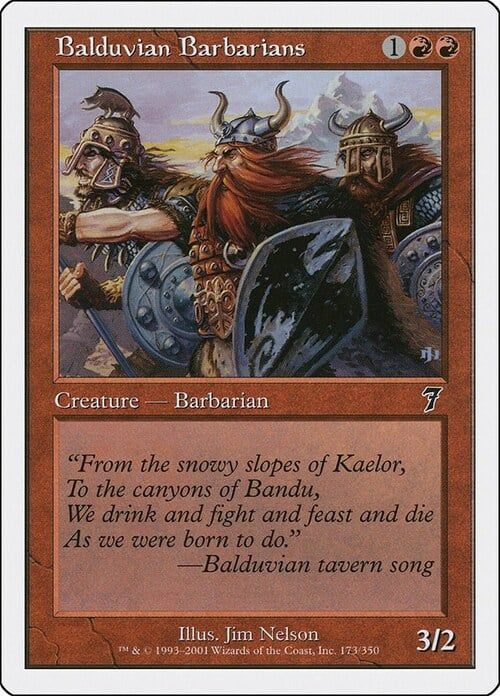 Carta MTG-Barbari di Balduvia-Settima Edizione-N.189-ITA-EX-
