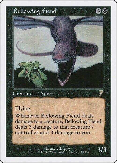 Carta MTG-Demone Ululante-Settima Edizione-N.228-ITA-NM-