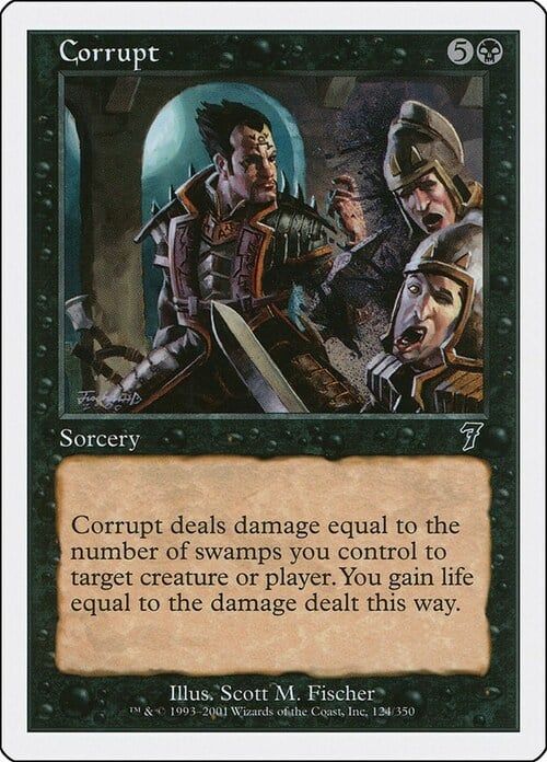 Carta MTG-Corrupt-Settima Edizione-N.141-ITA-EX-