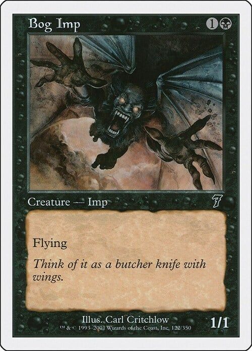 Carta MTG-Demonietto delle Paludi-Settima Edizione-N.147-ITA-Good-