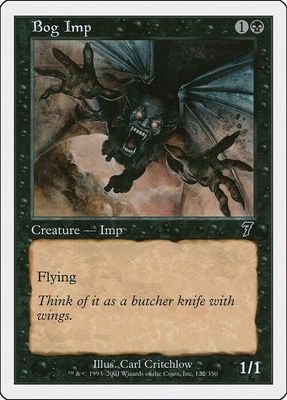 Carta MTG-Demonietto delle Paludi-Settima Edizione-N.147-ITA-Good-