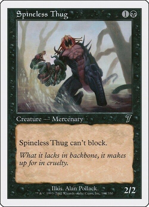 Carta MTG-Thug Codardo-Settima Edizione-N.127-ITA-Good-
