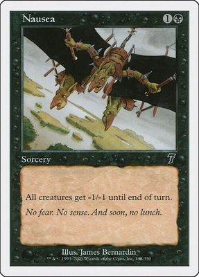 Carta MTG-Nausea-Settima Edizione-N.135-CHINA-S-EX-