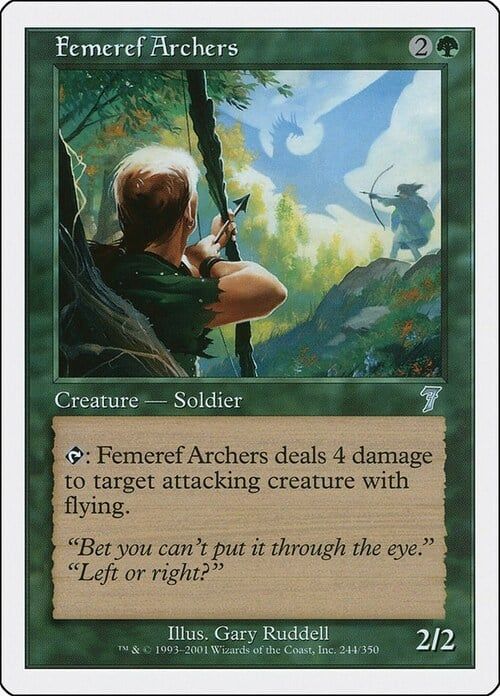 Carta MTG-Arcieri di Femeref-Settima Edizione-N.148-ITA-Good-