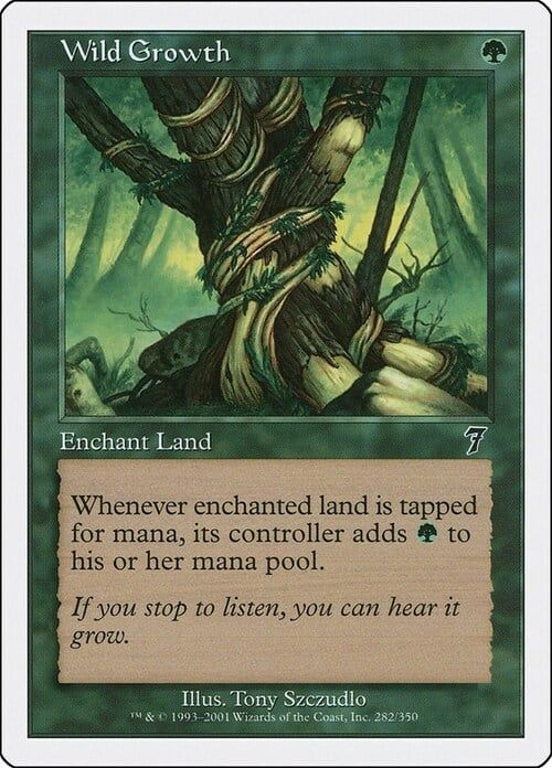 Carta MTG-Crescita Rigogliosa-Settima Edizione-N.258-CHINA-S-EX-