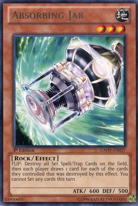 Carta YUGIOH-Absorbing Jar-GAOV-EN037-EN-EX-Rare 1.Ed