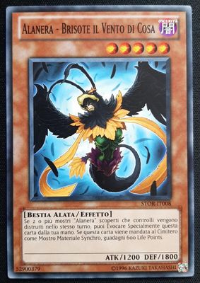 Carta YUGIOH-Alanera - Brisote il Vento di Cosa-STOR-IT008-ITA-EX-Common 1.Ed