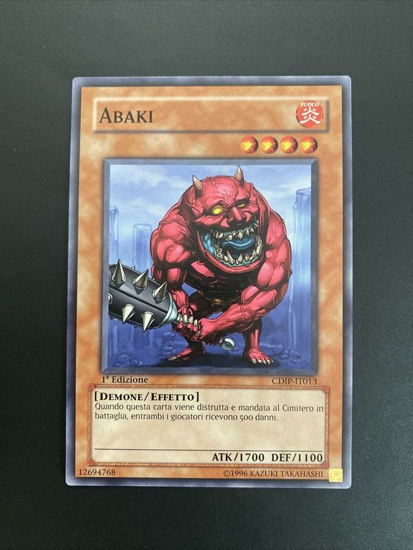 Carta YUGIOH-Abaki-CIDP-IT013-ITA-Good-Common 1.Ed