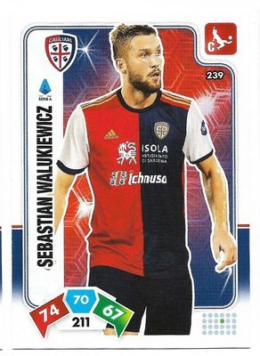 Trading card Adrenalyne 2020-21 - N°239 Sebastian Walukiewicz  Cagliari