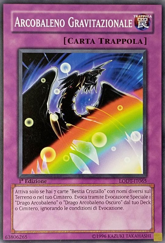 Carta YUGIOH-Arcobaleno Gravitazionale-LODT-ITA-EX-Common