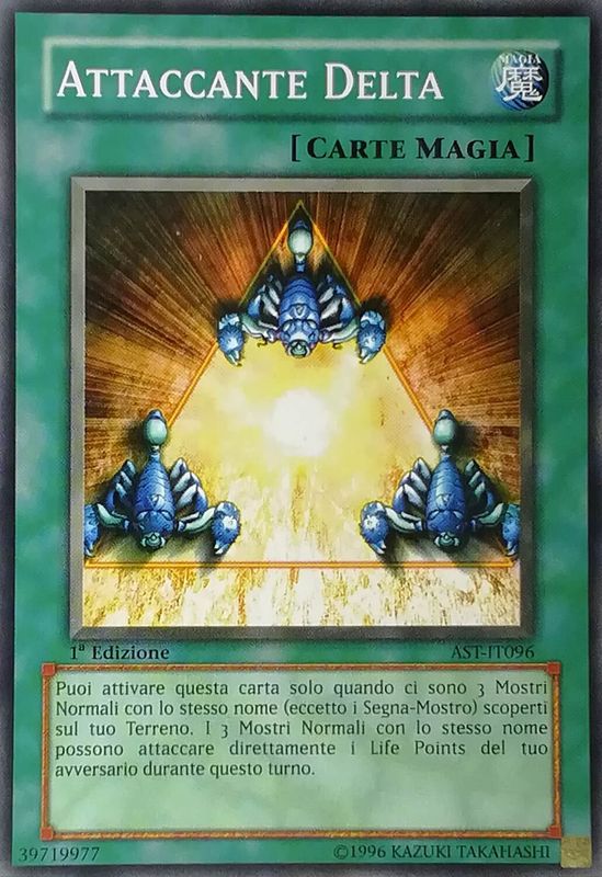 Carta YUGIOH-Attaccante Delta-AST-IT096-ITA-Poor-Common