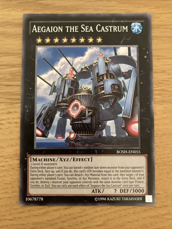 Carta YUGIOH-Aegaion the Sea Castrum-BOSH-EN-EX-Common 1.Ed